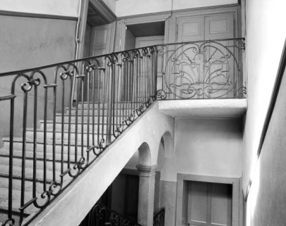 Intérieur : vue générale de l'escalier. © Région Bourgogne-Franche-Comté, Inventaire du patrimoine