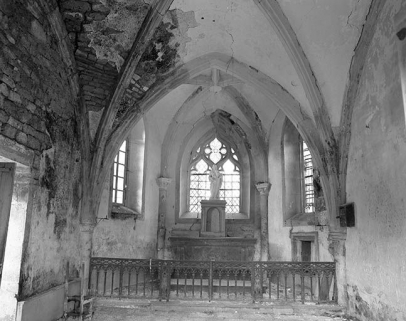Intérieur de la chapelle : le choeur. © Région Bourgogne-Franche-Comté, Inventaire du patrimoine