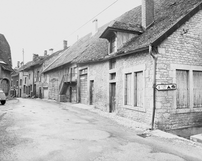 Maisons du côté pair de la rue du Champliman. © Région Bourgogne-Franche-Comté, Inventaire du patrimoine