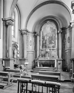 Chapelle de l'hôpital : vue de l'autel. © Région Bourgogne-Franche-Comté, Inventaire du patrimoine