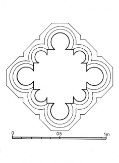 Détail : plan de colonne. © Région Bourgogne-Franche-Comté, Inventaire du patrimoine