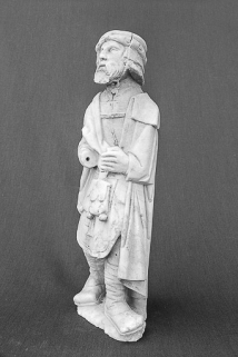 Détail de la partie centrale : saint Joachim, vue de trois quarts gauche. © Région Bourgogne-Franche-Comté, Inventaire du patrimoine