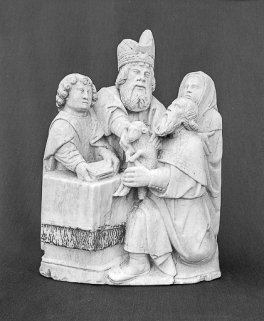 Détail : la purification de Sainte-Anne, de face. © Région Bourgogne-Franche-Comté, Inventaire du patrimoine