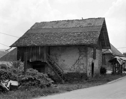 Le bâtiment de la forge : vue de trois quarts gauche. © Région Bourgogne-Franche-Comté, Inventaire du patrimoine