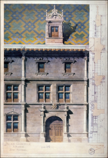 Façade principale : travée centrale. © Région Bourgogne-Franche-Comté, Inventaire du Patrimoine Façade principale : travée centrale. © Région Bourgogne-Franche-Comté, Inventaire du Patrimoine