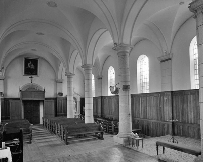 Intérieur : la nef vue depuis le choeur. © Région Bourgogne-Franche-Comté, Inventaire du patrimoine