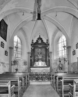 Intérieur : le choeur vu depuis l'entrée. © Région Bourgogne-Franche-Comté, Inventaire du patrimoine