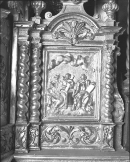 Aile droite du tabernacle : saint Matthieu et saint Marc. © Région Bourgogne-Franche-Comté, Inventaire du patrimoine