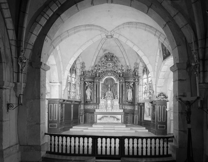 Choeur vu depuis la nef. © Région Bourgogne-Franche-Comté, Inventaire du patrimoine