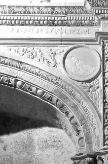 Détail : écoinçon droit. © Région Bourgogne-Franche-Comté, Inventaire du patrimoine