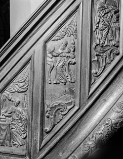 2e panneau de la rampe : saint Augustin. © Région Bourgogne-Franche-Comté, Inventaire du patrimoine