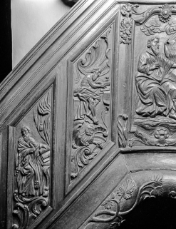 4e panneau de la rampe : saint Jérôme © Région Bourgogne-Franche-Comté, Inventaire du patrimoine