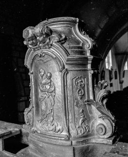 Revers du tabernacle. © Région Bourgogne-Franche-Comté, Inventaire du patrimoine