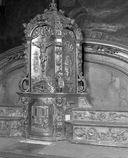 Tabernacle : vue de trois quart droit. © Région Bourgogne-Franche-Comté, Inventaire du patrimoine