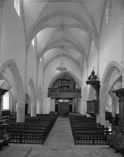 Intérieur : la nef vue depuis le choeur. © Région Bourgogne-Franche-Comté, Inventaire du patrimoine