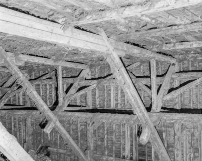 Charpente, partie supérieure. © Région Bourgogne-Franche-Comté, Inventaire du patrimoine