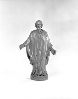 Détail, statuette : saint Ferréol vu de face. © Région Bourgogne-Franche-Comté, Inventaire du patrimoine