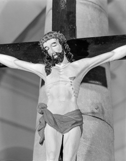Détail : buste du Christ. © Région Bourgogne-Franche-Comté, Inventaire du patrimoine