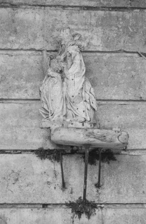 Groupe sculpté en bois : Education de la Vierge. © Région Bourgogne-Franche-Comté, Inventaire du patrimoine