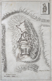 Plan de Joux, tiré de l'Atlas dit de Louis XIV. © Région Bourgogne-Franche-Comté, Inventaire du patrimoine