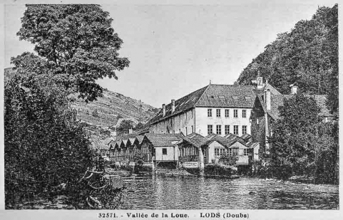 Vallée de la Loue. Lods (Doubs), 1ère moitié 20e siècle. © Région Bourgogne-Franche-Comté, Inventaire du patrimoine Vallée de la Loue. Lods (Doubs), 1ère moitié 20e siècle. © Région Bourgogne-Franche-Comté, Inventaire du patrimoine