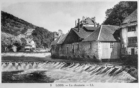 Lods. - La clouterie, 1ère moitié 20e siècle. © Région Bourgogne-Franche-Comté, Inventaire du patrimoine Lods. - La clouterie, 1ère moitié 20e siècle. © Région Bourgogne-Franche-Comté, Inventaire du patrimoine