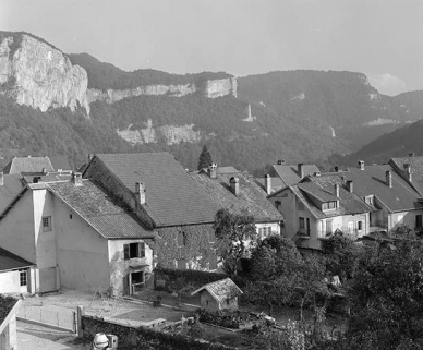 Façades postérieures des maisons de la rue Robert Dame. © Région Bourgogne-Franche-Comté, Inventaire du patrimoine
