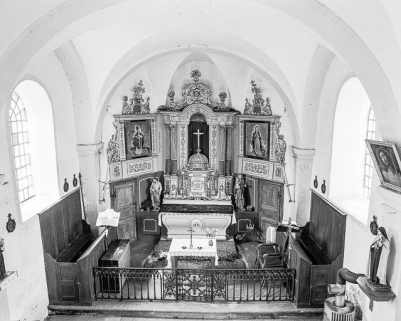 Vue sur le choeur. © Région Bourgogne-Franche-Comté, Inventaire du patrimoine