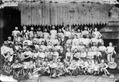 Groupe d'affineurs de feux comtois et de puddlers. © Région Bourgogne-Franche-Comté, Inventaire du patrimoine