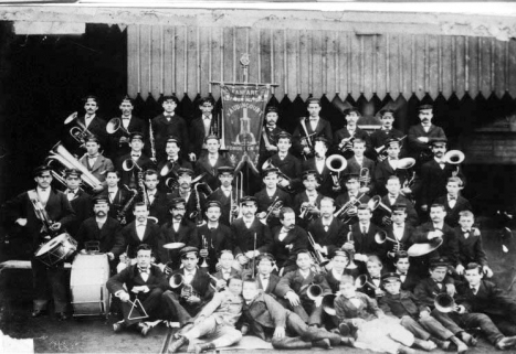 La fanfare de la Compagnie des Forges. © Région Bourgogne-Franche-Comté, Inventaire du patrimoine