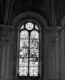 Baie 0 : Apparition du Sacré-Coeur à Marguerite Marie Alacoque. © Région Bourgogne-Franche-Comté, Inventaire du patrimoine