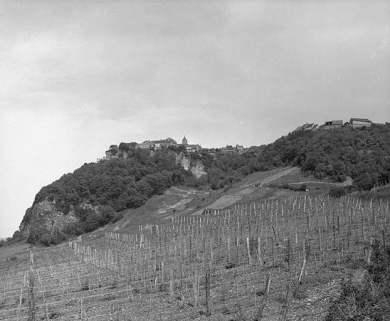 Vue générale depuis la vallée de la Seille. © Région Bourgogne-Franche-Comté, Inventaire du patrimoine