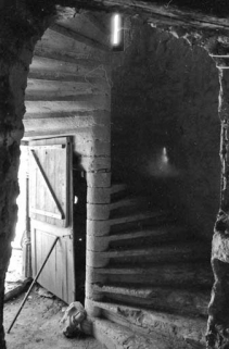 Détail : escalier en vis. © Région Bourgogne-Franche-Comté, Inventaire du patrimoine