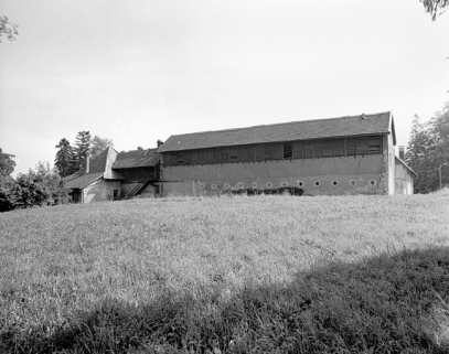 Façade nord de l'orangerie en 1981. SRI. Enquête régionale sur les bâtiments industriels (1979-1981). © Région Bourgogne-Franche-Comté, Inventaire du patrimoine