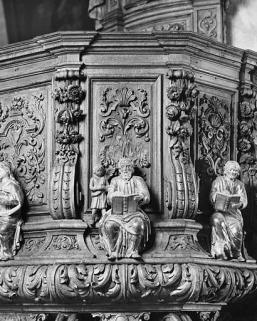 Statuette : saint Mathieu. © Région Bourgogne-Franche-Comté, Inventaire du patrimoine