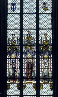 Baie 2 : sainte Thérèse, saint Joseph et saint François-Xavier. © Région Bourgogne-Franche-Comté, Inventaire du patrimoine