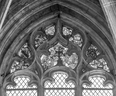 Tympan d'une des baies latérale. © Région Bourgogne-Franche-Comté, Inventaire du patrimoine