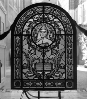 Baie 3 : sainte Jeanne. © Région Bourgogne-Franche-Comté, Inventaire du patrimoine