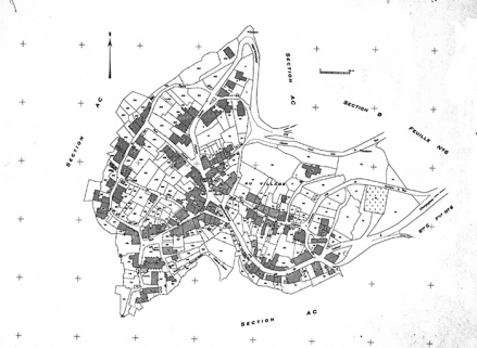 Cadastre : 1965, section AB. © Région Bourgogne-Franche-Comté, Inventaire du patrimoine