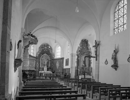 Nef et choeur. © Région Bourgogne-Franche-Comté, Inventaire du patrimoine