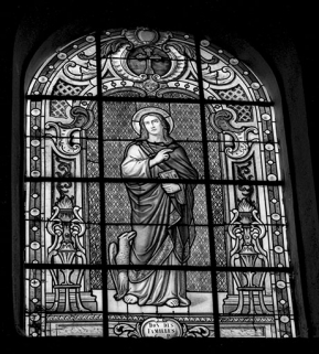 Baie n° 109 : saint Jean Evangéliste. © Région Bourgogne-Franche-Comté, Inventaire du patrimoine