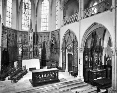 Vue d'ensemble du choeur et ds boiseries. © Région Bourgogne-Franche-Comté, Inventaire du patrimoine