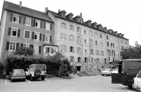 Elévation postérieure. © Région Bourgogne-Franche-Comté, Inventaire du patrimoine