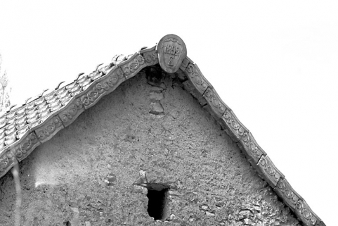 Vue du pignon droit de la remise. © Région Bourgogne-Franche-Comté, Inventaire du patrimoine