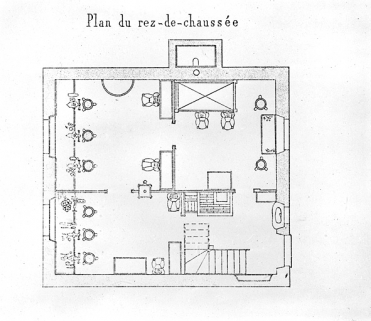 Maisons bâties à Beaucourt (Haut-Rhin) [...] : plan du rez-de-chaussée. © Région Bourgogne-Franche-Comté, Inventaire du patrimoine