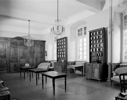 Réfectoire des soeurs, vue générale. © Région Bourgogne-Franche-Comté, Inventaire du patrimoine