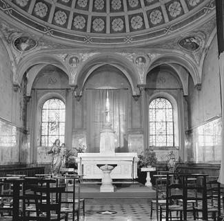 Chapelle, vue du choeur liturgique. © Région Bourgogne-Franche-Comté, Inventaire du patrimoine