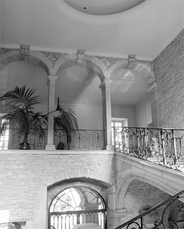 Bâtiments conventuels. Escalier : dernière volée et palier. © Région Bourgogne-Franche-Comté, Inventaire du patrimoine