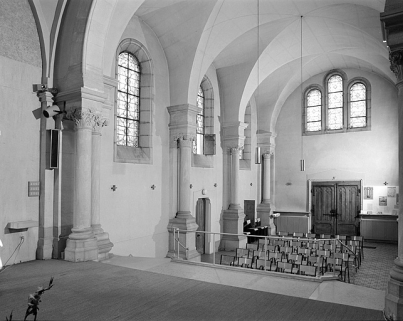 Eglise : élévation intérieure et voûtement de la nef. © Région Bourgogne-Franche-Comté, Inventaire du patrimoine Eglise : élévation intérieure et voûtement de la nef. © Région Bourgogne-Franche-Comté, Inventaire du patrimoine