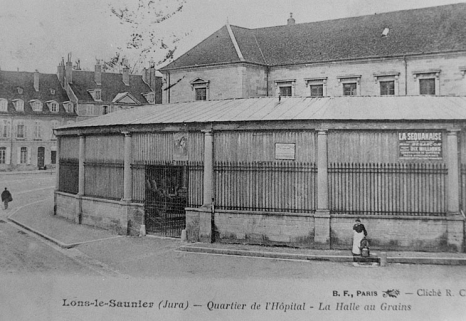 Vue de l'ancienne halle aujourd'hui détruite. © Région Bourgogne-Franche-Comté, Inventaire du patrimoine